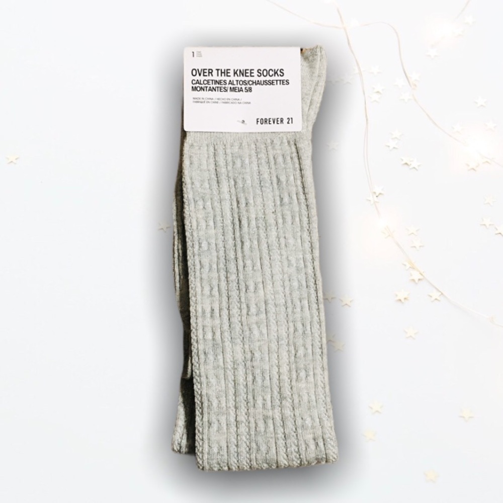 Forever 21 over the knee socks